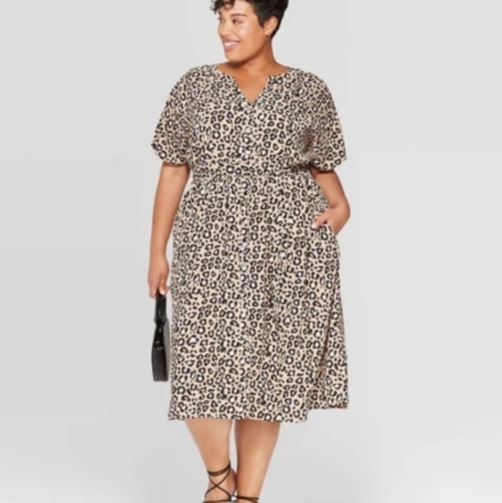 Ava & Viv Dresses Leopard